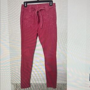 MOTHER Red Denim Jeans